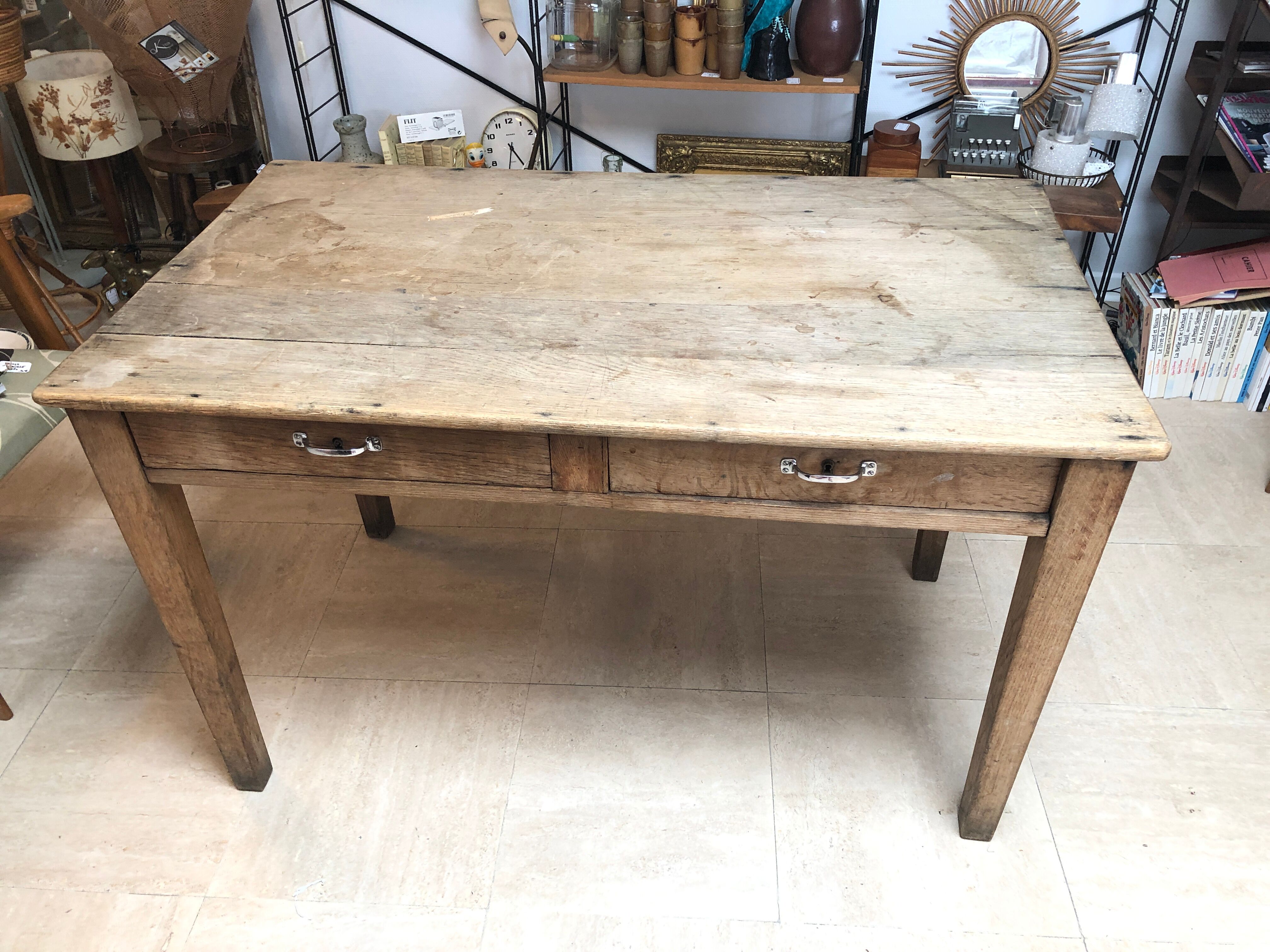 Table de ferme rustique, 1950