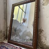 1900 wooden mirror with nails