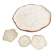 Serving tray in mother-of-pearl and olive wood, Capiz shell