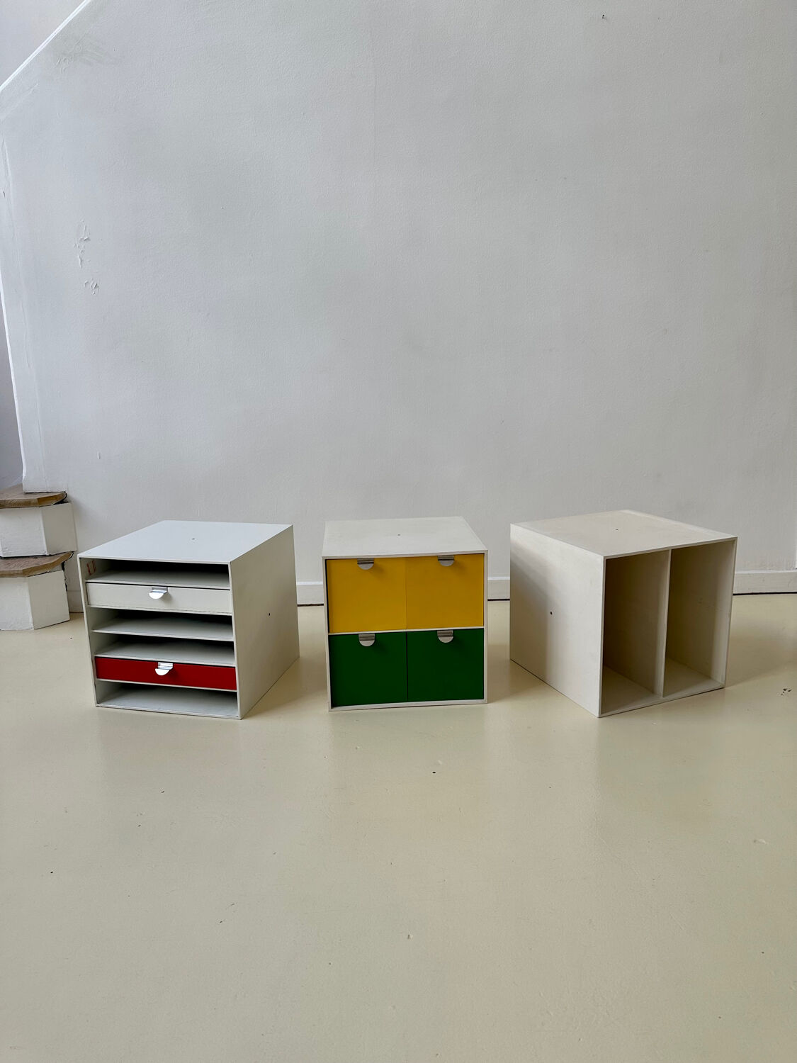 Set of 3 storage cubes Palaset by Ristomatti Ratia for Treston, 1970