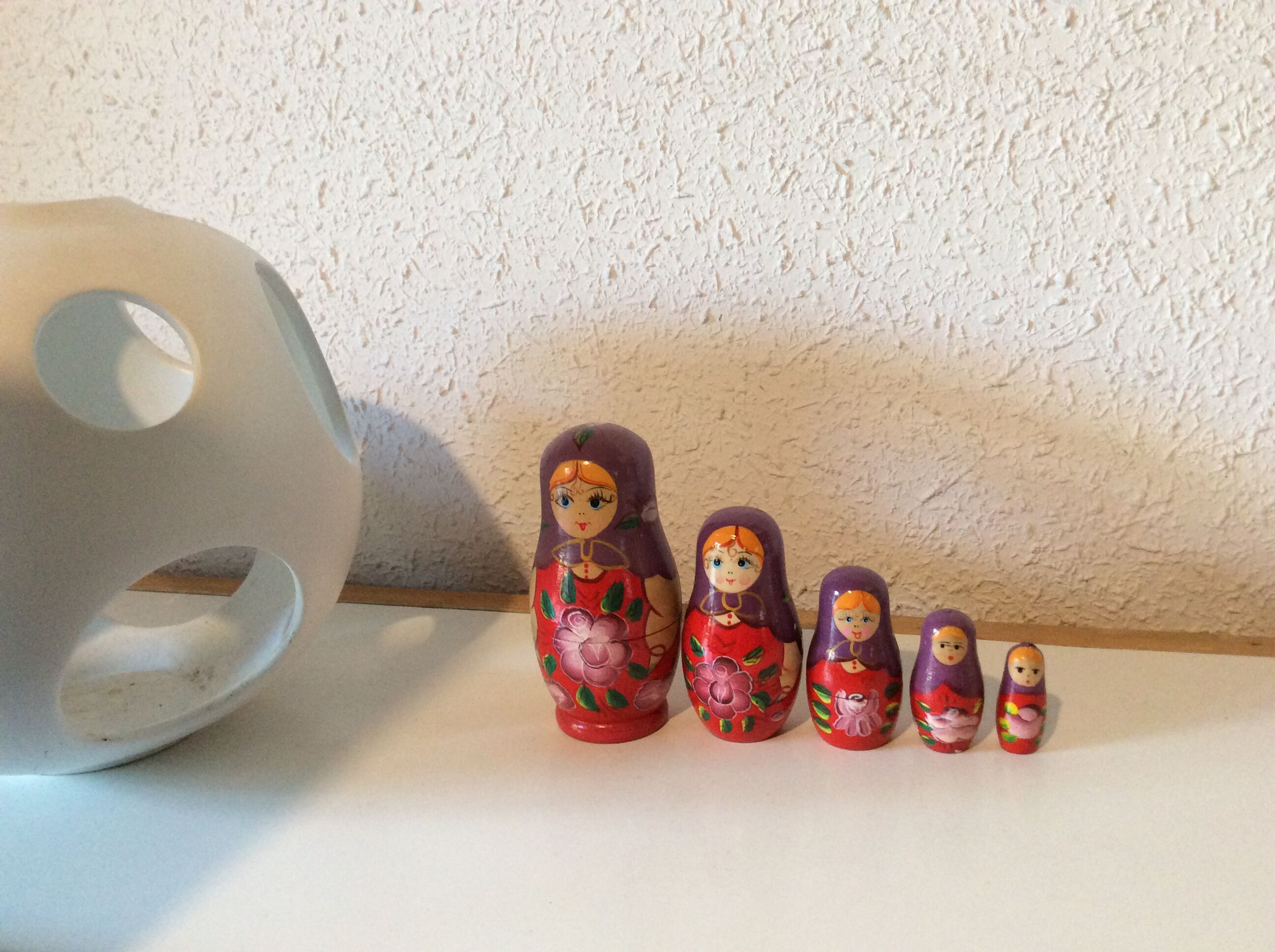 Russian dolls vintage vintage purple Matriochkas