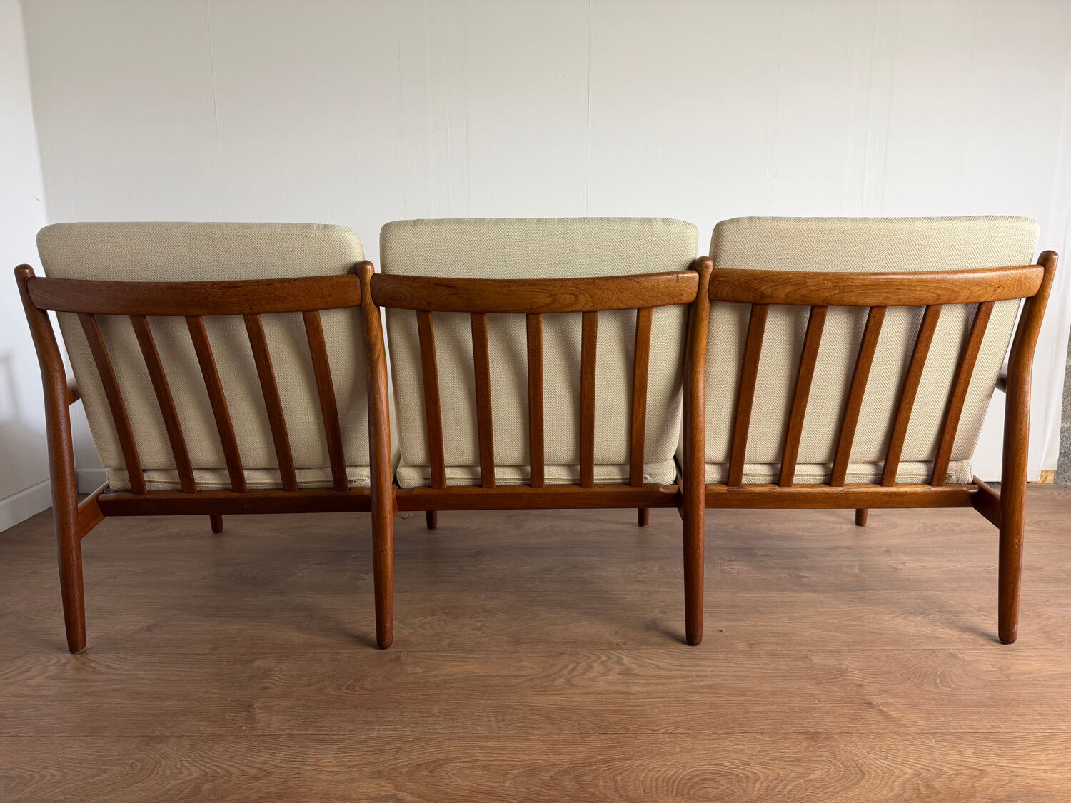 Scandinavian banquette in the style of Sven Ellekaer Eriksen from the 1960s.