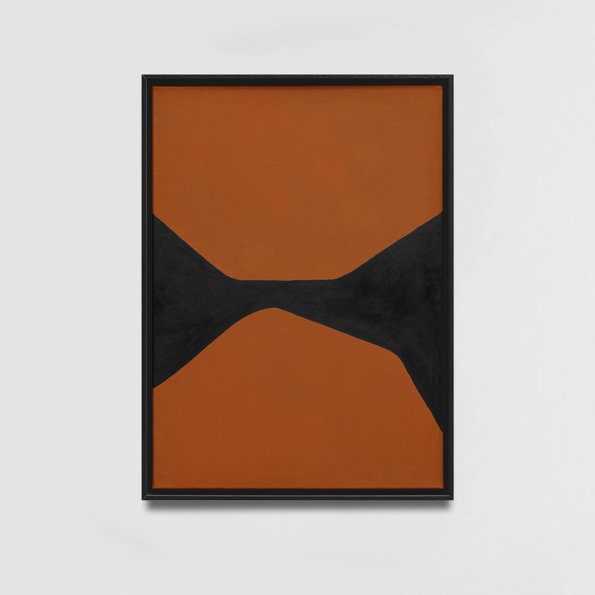 Original abstract terracotta painting, R13