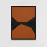 Original abstract terracotta painting, R13