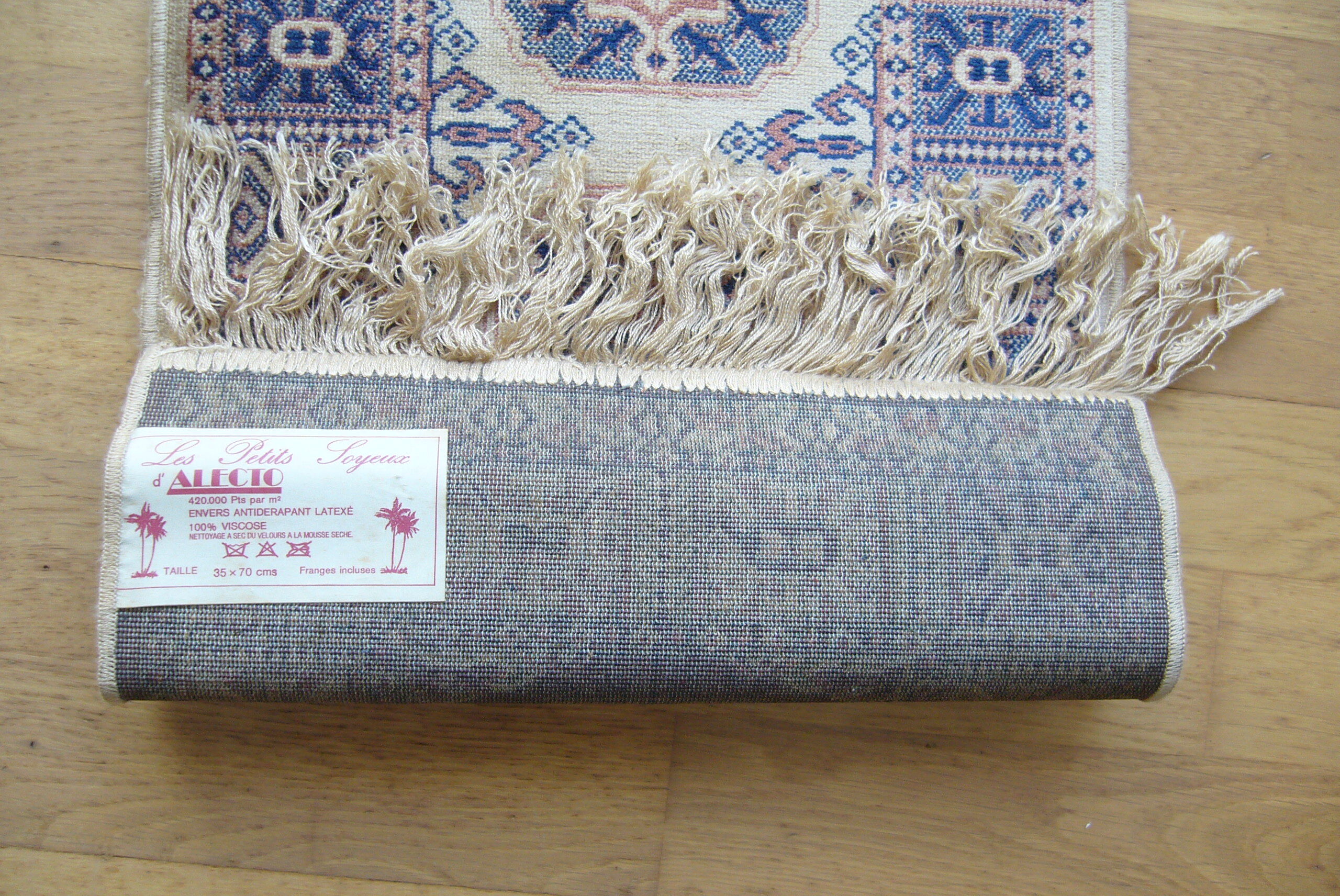 Three oriental rugs 35 x 70 cm