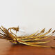 Gilded Italian Hollywood Regency metal wall lamp by Hans Kögl