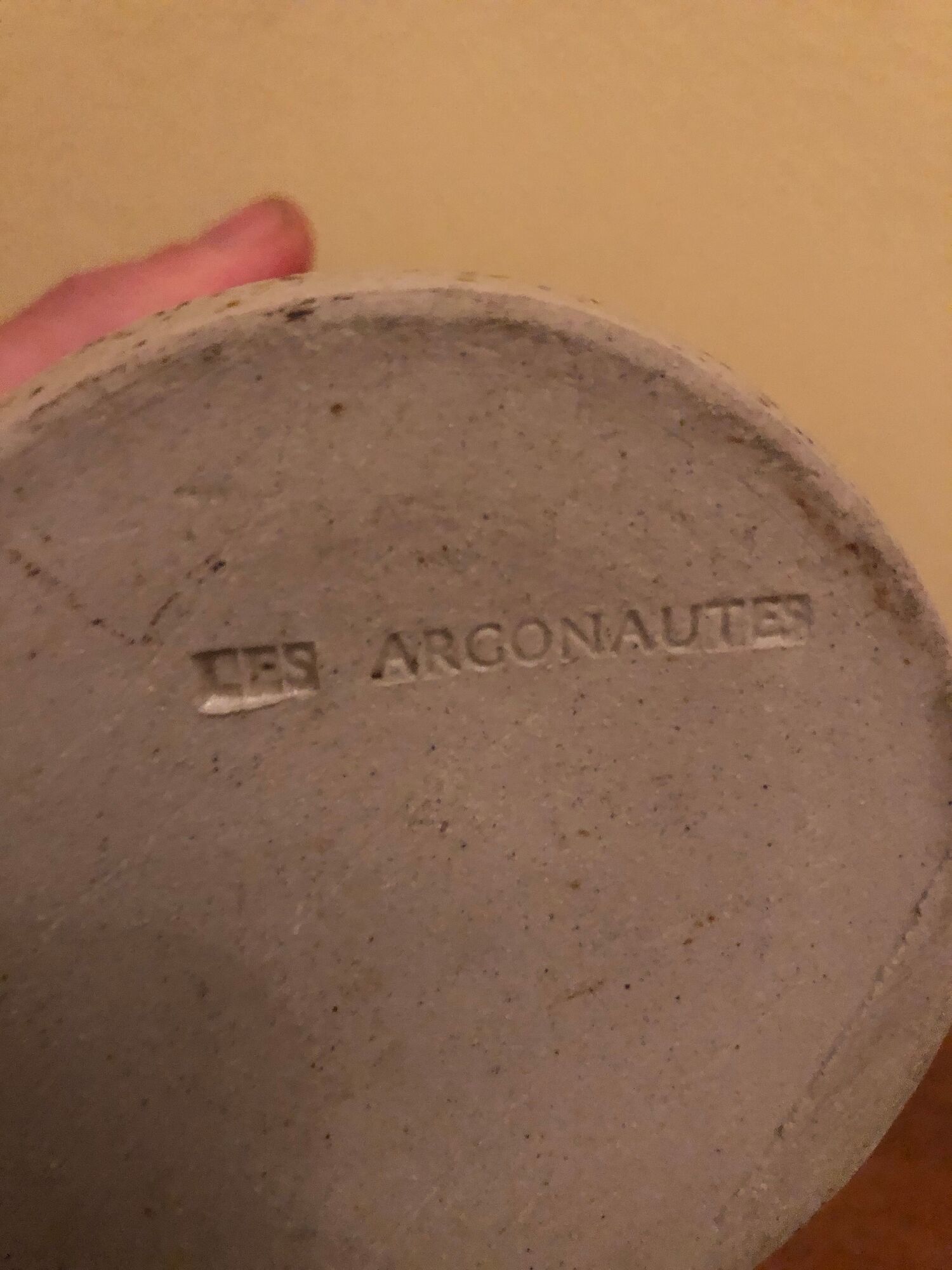 Vase bottle in the 50s enamelled by the 50s by Les Argonautes