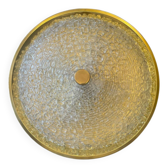70s Murano glass gold ceiling light
