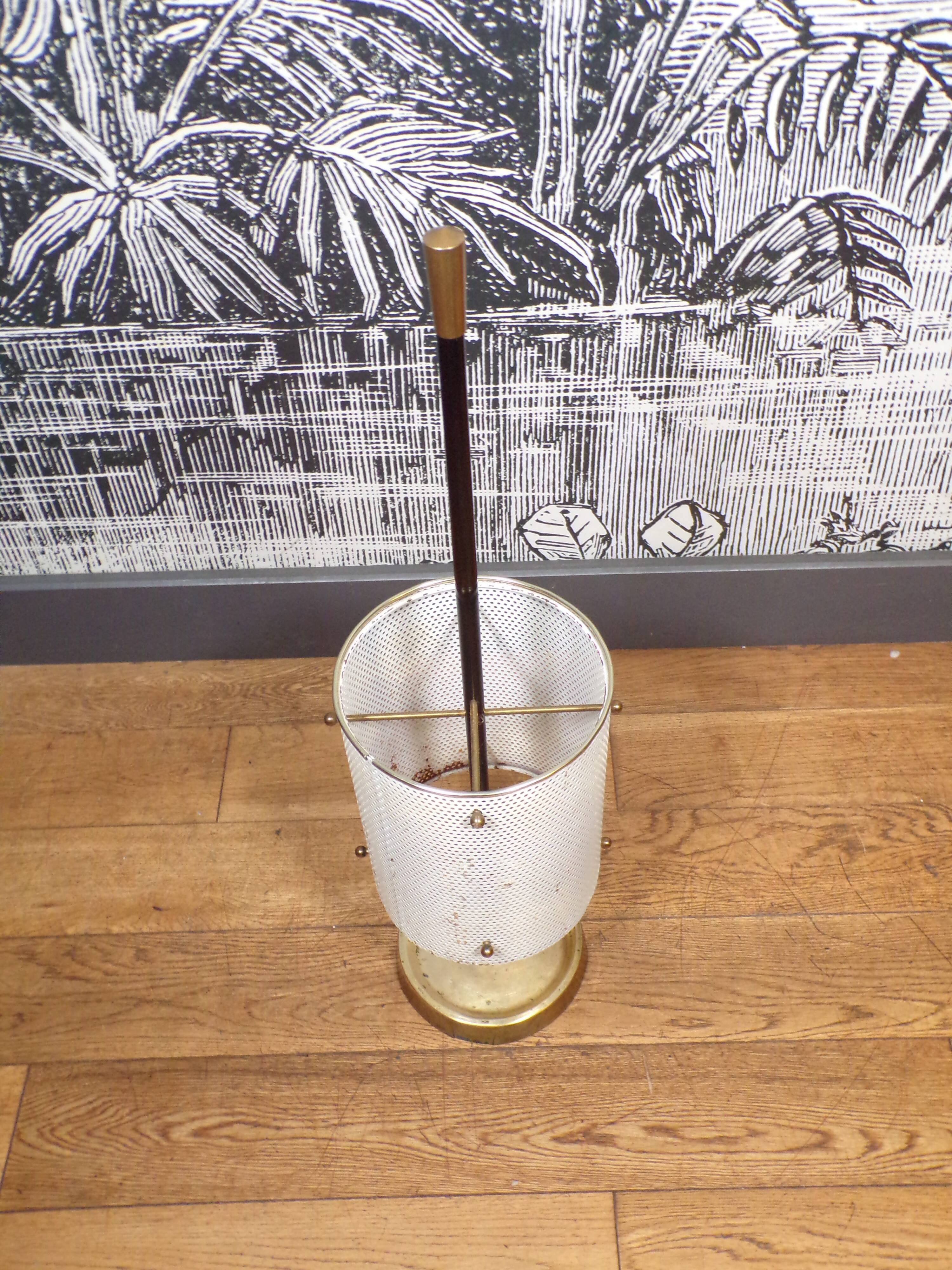 Porte-parapluie 1950 en tôle perforée