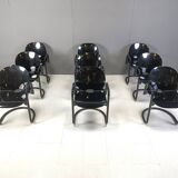 Tobia Scarpa Dialogo Dining Chairs, 1970s - Set of 9