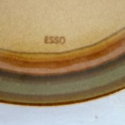 Lot de 6 assiettes céramique publicitaire « Esso »