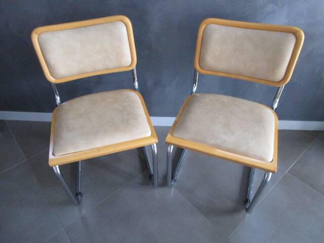 set of two B32 chairs by Marcel Breuer