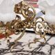 Large brass chandelier, Western Europe, mid 20th century.