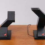 Zig-Zag Lampes de Table Designer Shui L. D. Chan en 1984, Hong-Kong