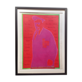 Affiche polonaise encadrée de Lénine par l’artiste polonais Jozef Mroszczak, 1970