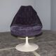 Armchair and ottoman model F585 in purple by Geoffrey D. Harcourt for Artifort, 1960s.