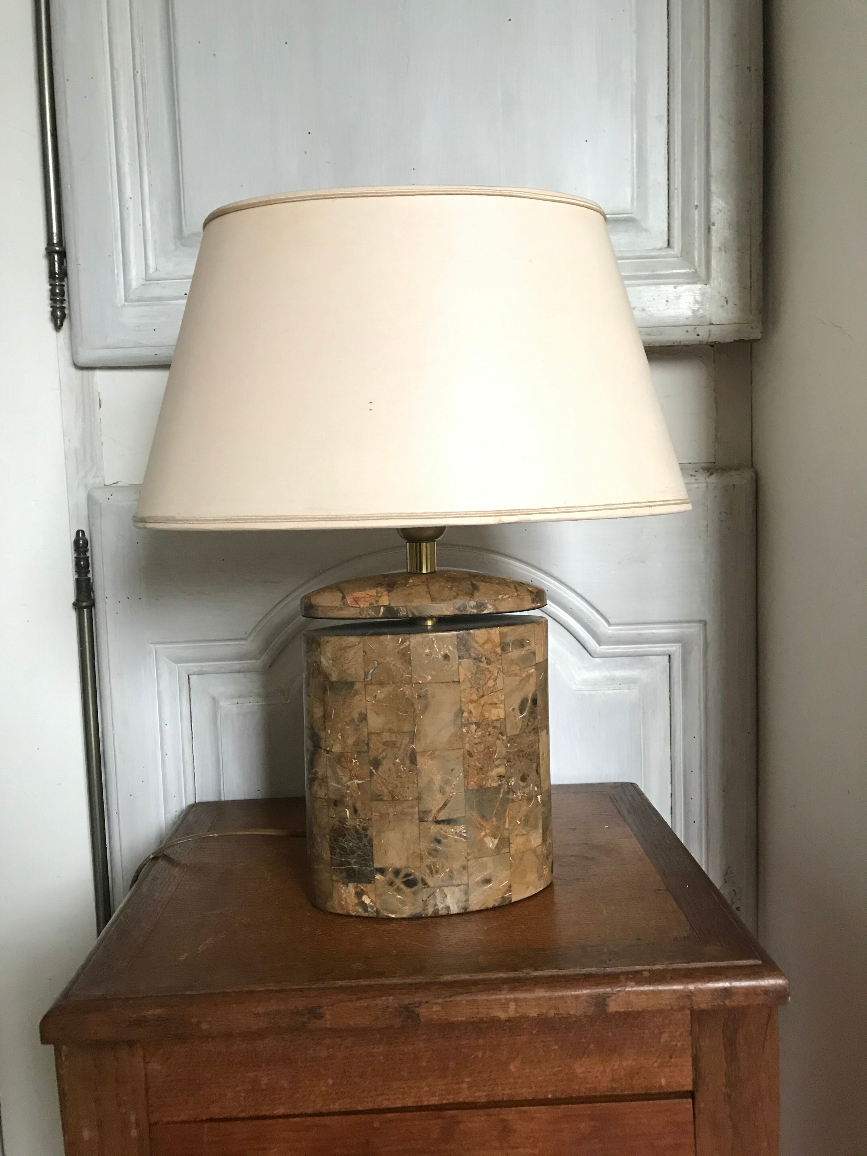 Vintage stone lamp