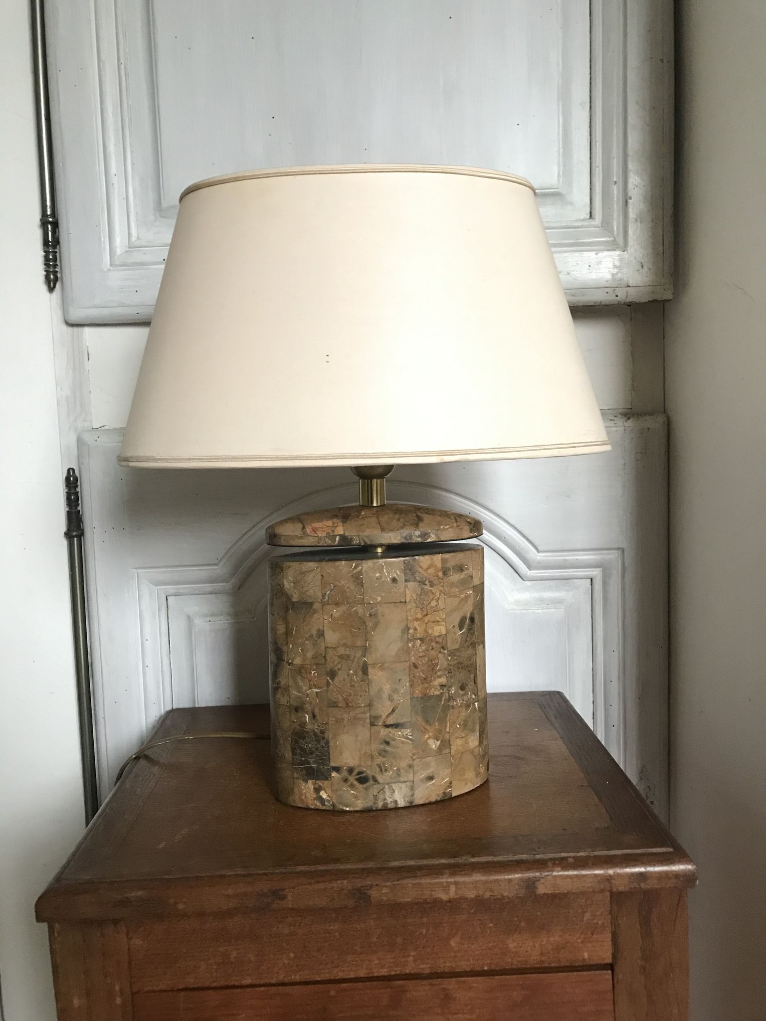 Lampe en pierre vintage