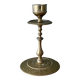 Antique brass candlestick holder