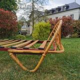 Rattan basket bed or bench