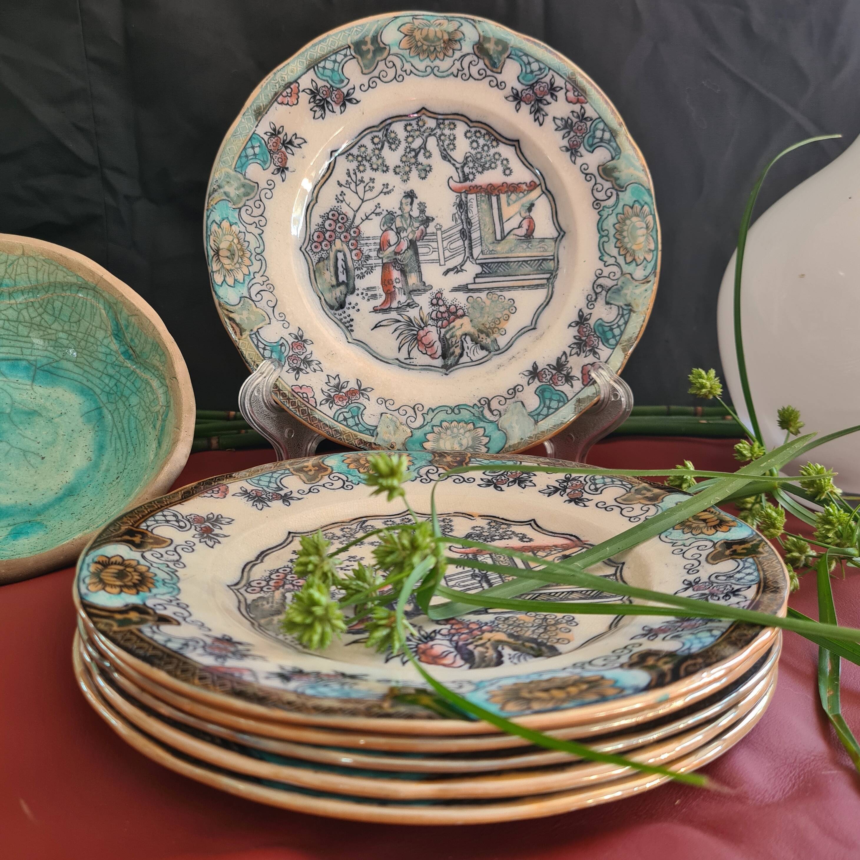 A plate boch brothers model canton 19th -18.5cm