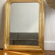Miroir ancien Louis Philippe doré feuille d’or - 71x53cm