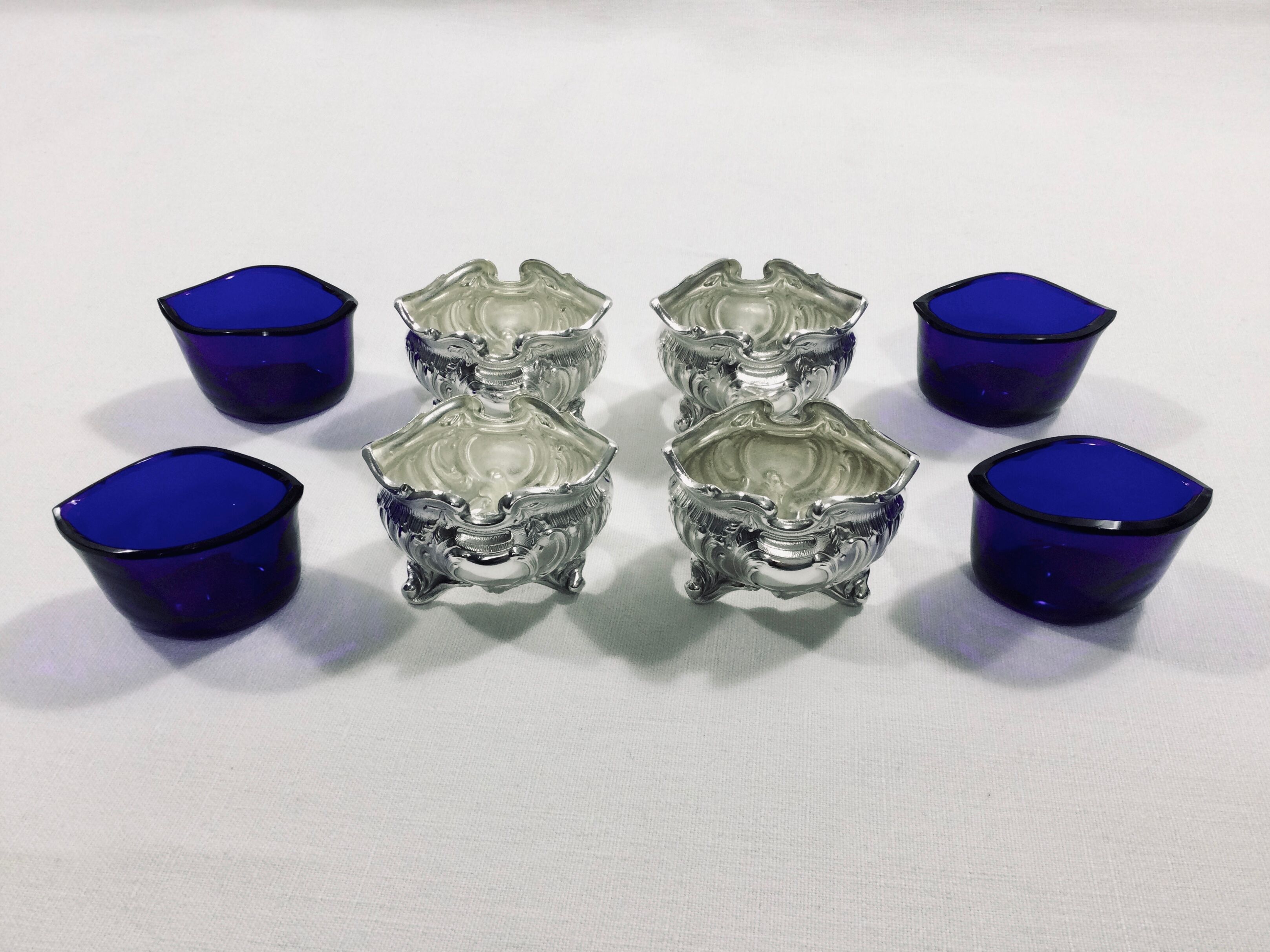 Baccarat And Armand Fresnais - Set Of 4 Salerons