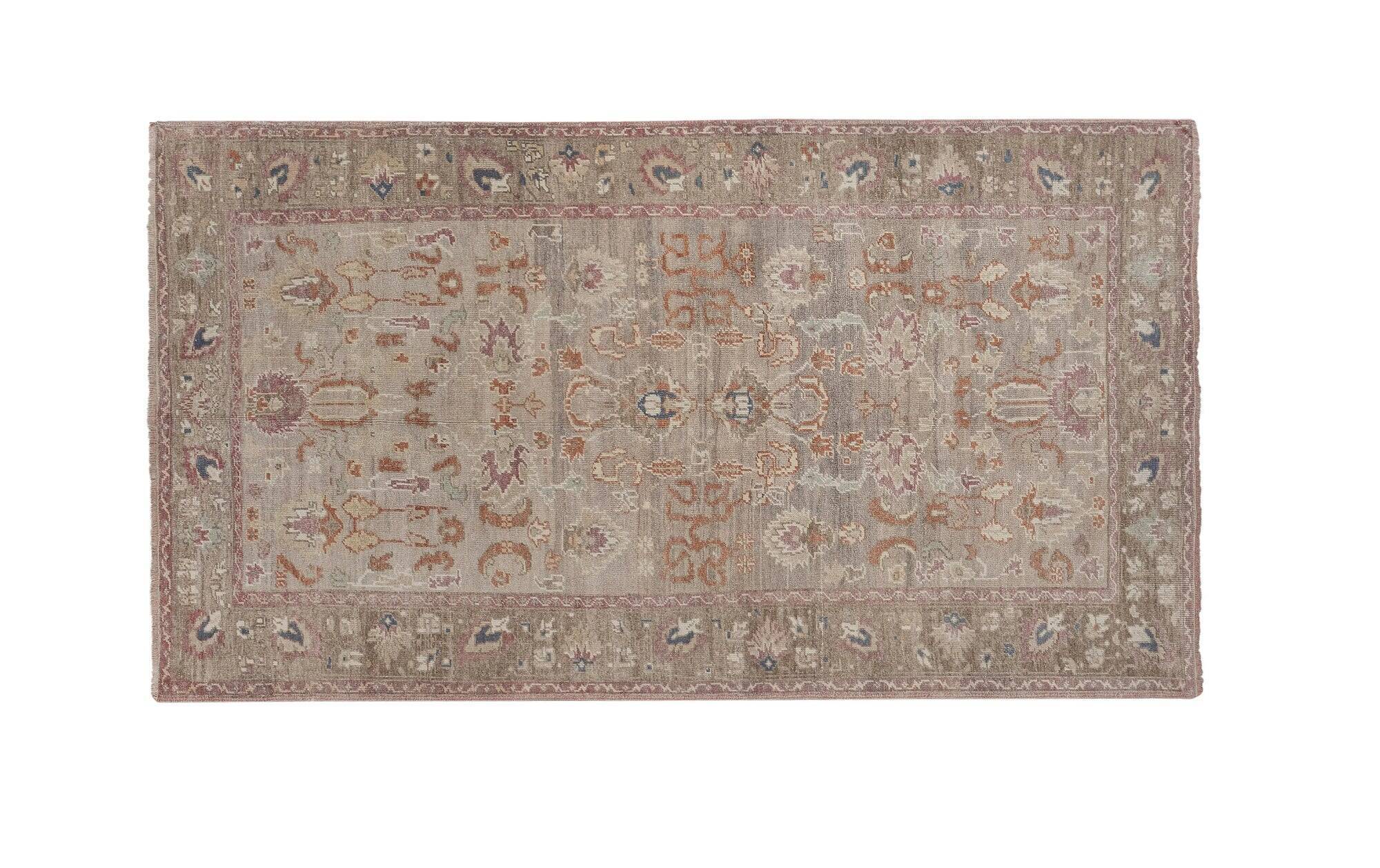Vintage Turkish hallway rug 142x254 cm