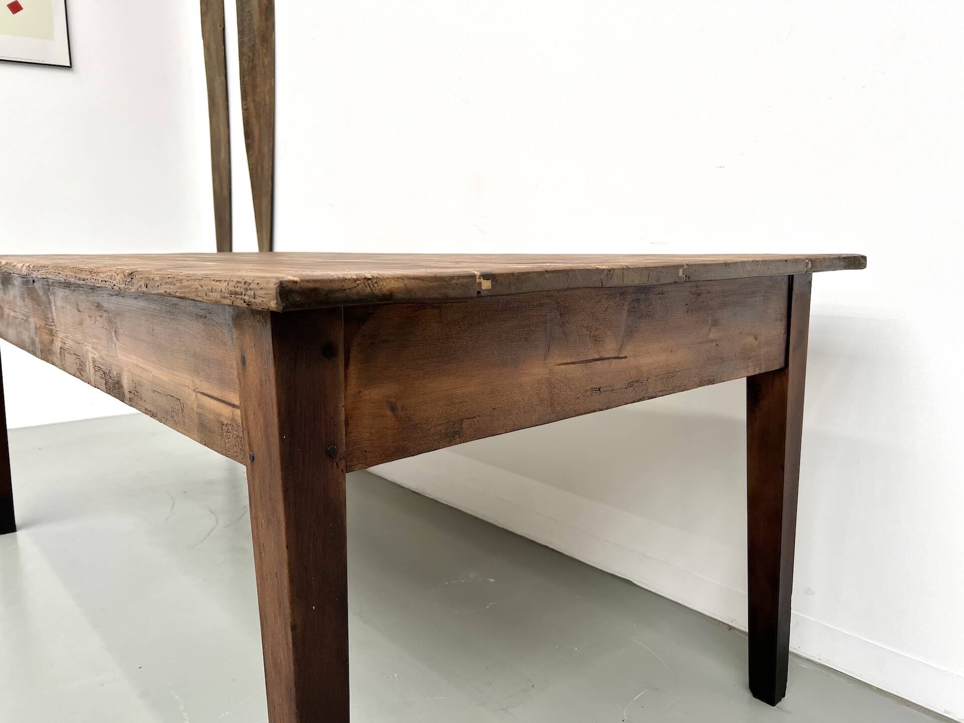 Table de ferme en pin, années 50