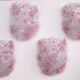 Set of 4 Murano Wall Light Pink Flower by Seguso, 1970