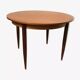 Vintage 1970s round table with extensions.