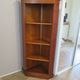 Corner bookshelf - Pentagon shape - Solid wood - 1980s - Richelieu