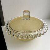 Yellow granita glass box 50s-60s