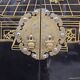 Vintage Chinese black lacquer cabinet soapstone, mother-of-pearl bohemia