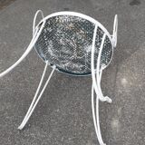 Old wrought iron garden furniture