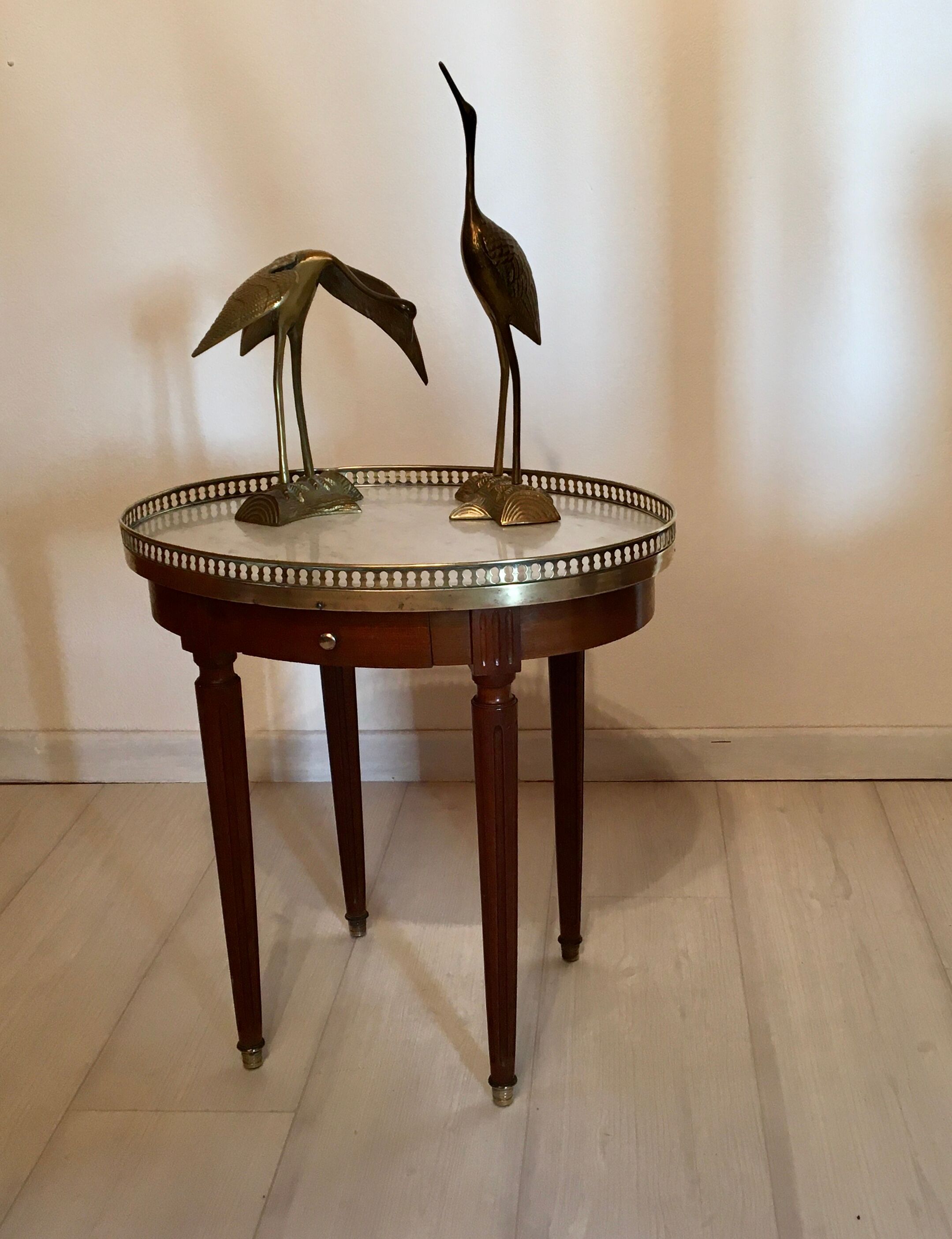 Healing hot Louis XVI marble and brass