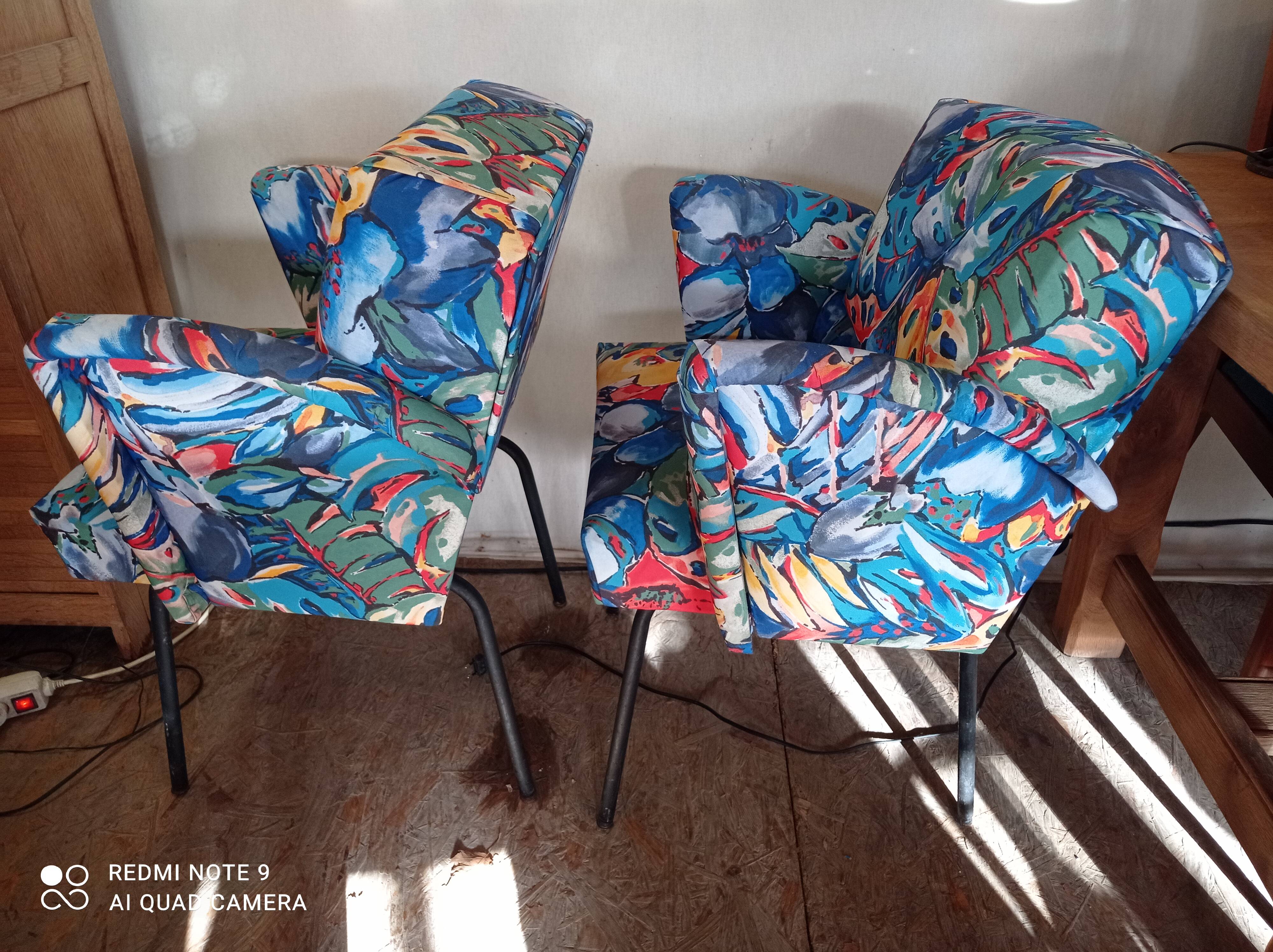 Pair of small armchairs, 1960s