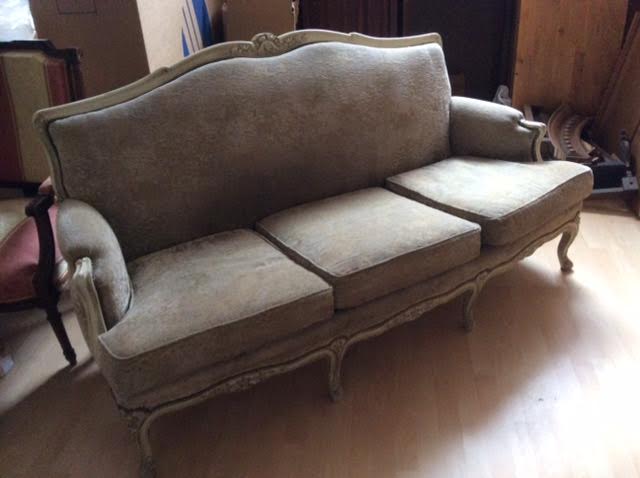 3-seater Louis XVI style sofa