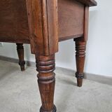 Table de travail française rustique antique de ferme, îlot Louis Philippe