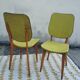 Paire de chaises vertes pomme vintage 50's