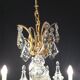 Chandelier bronze and crystal