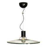 A glass pendant light, Italy 1970s