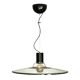 A glass pendant light, Italy 1970s