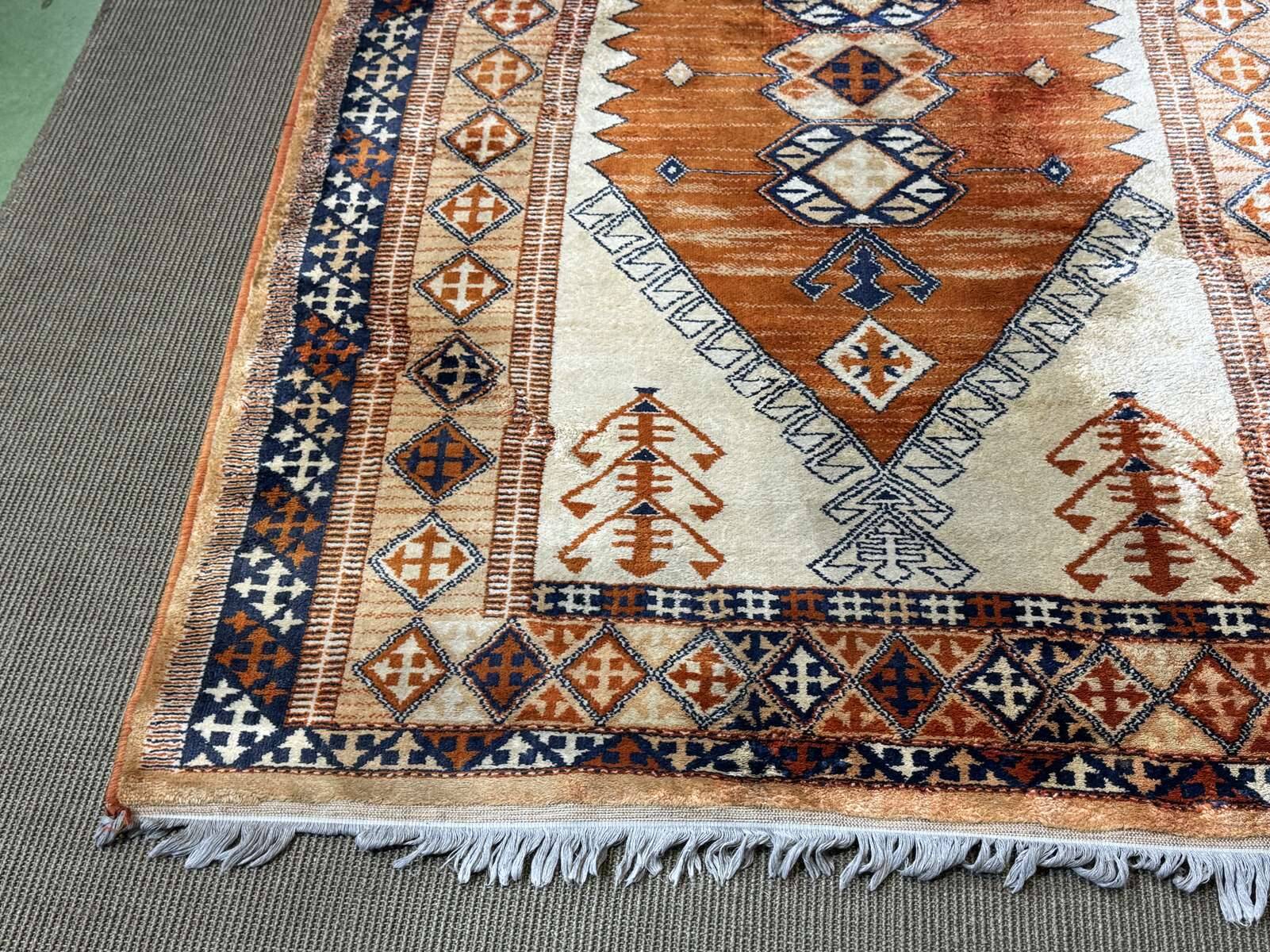 Handmade wool Persian carpet