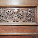Large oak wardrobe from the early 18th century.