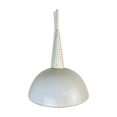 Suspension métal perforé et verre holophane