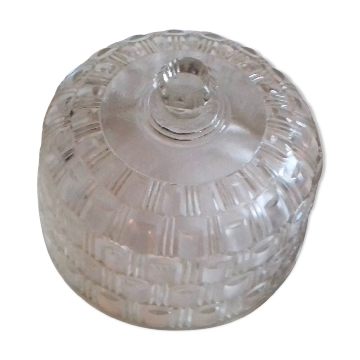 Bell glass transparent Relief Cap Deco Desserts cheese