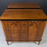 Set of 2 Identical Biedermeier Chests of Drawers, Germany, 19th Century, Wa