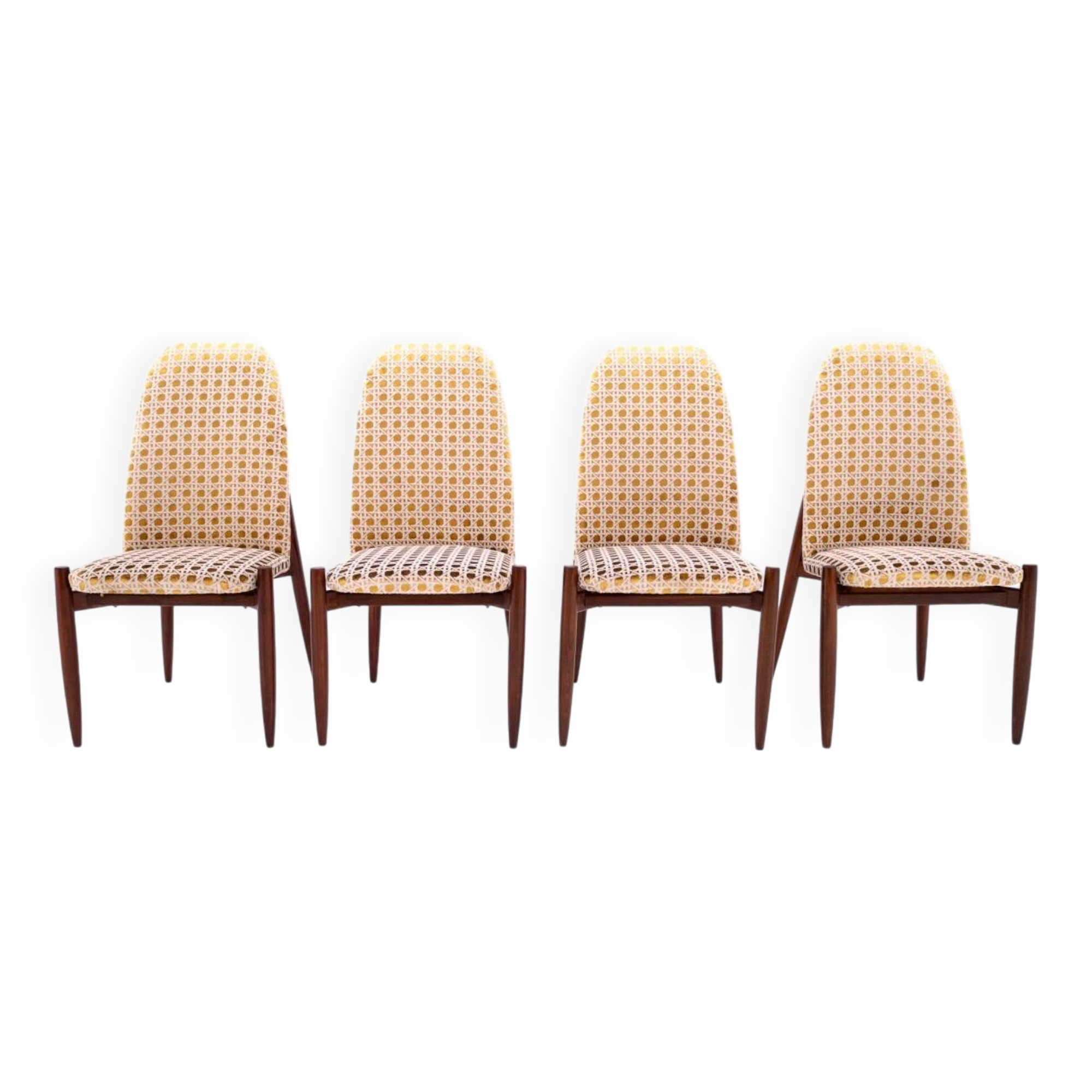 Set of 4 chairs, Czechoslovakia, 1950s. After renovation