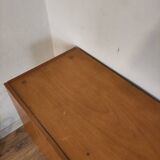 Scandinavian teak and metal sideboard